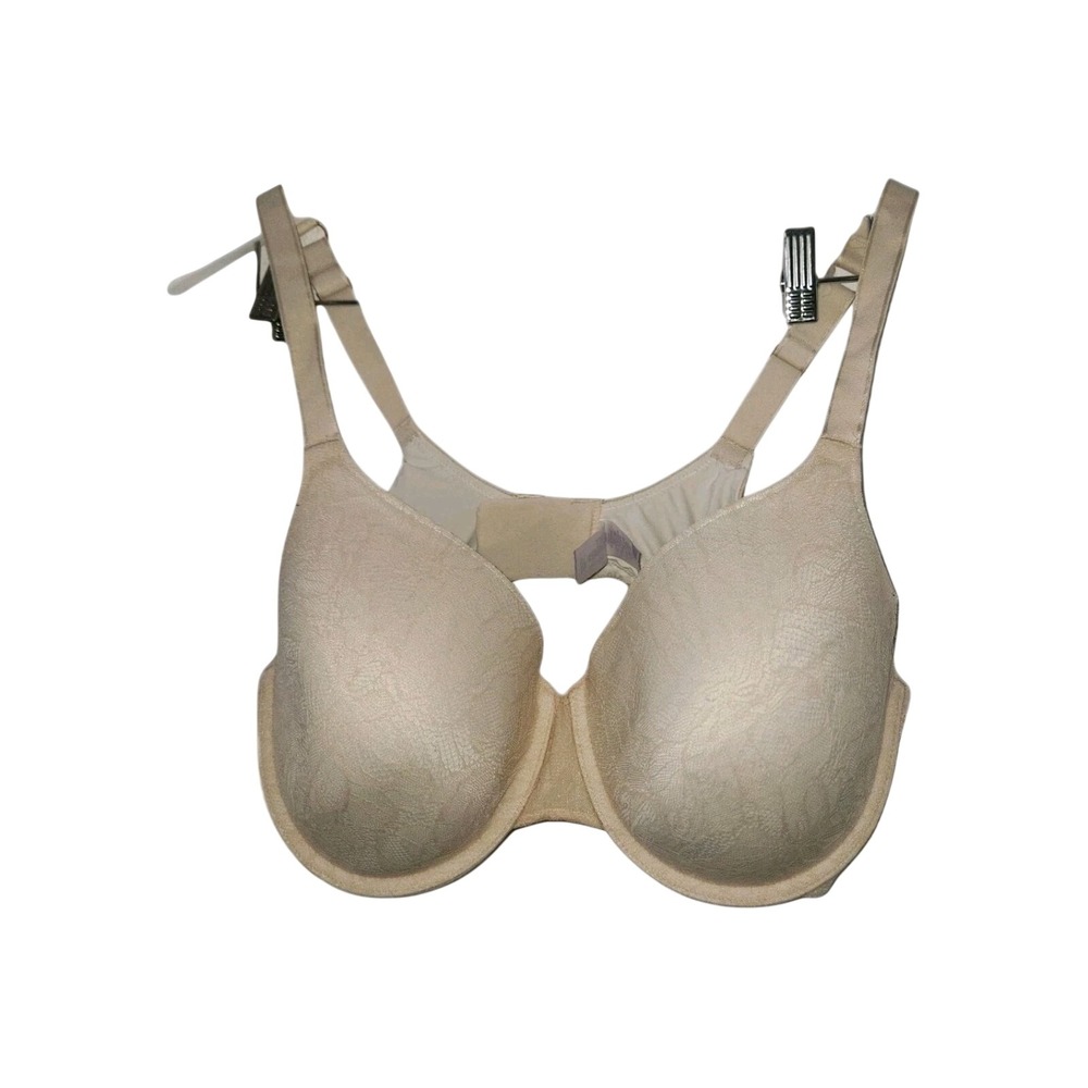 Secret Treasures Women's Luxe Lace Full Coverage T-Shirt Bra Cream‎ 42C